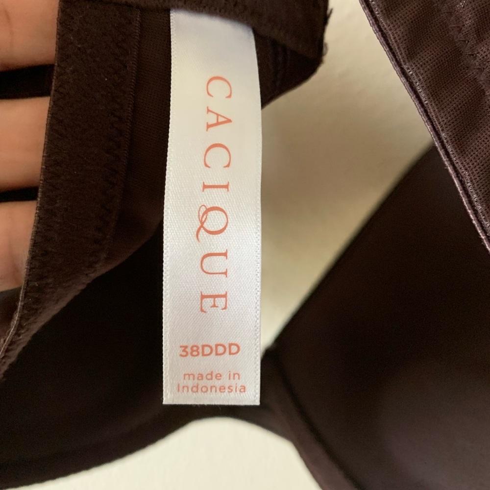 Cacique Boost Plunge Bra 38ddd Gem